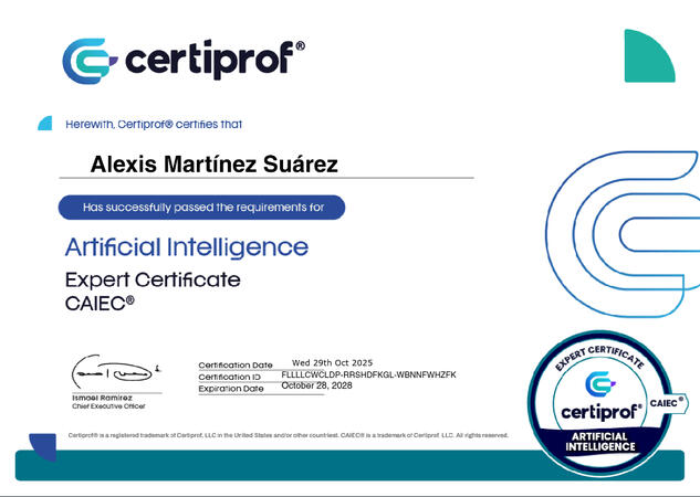 Artificial Intelligence Expert Certification (CAIEC®) - (Spanish)